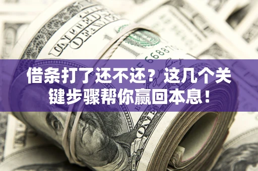 北京借条打了还不还？这几个关键步骤帮你赢回本息！
