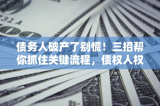 北京债务人破产了别慌！三招帮你抓住关键流程，债权人权益不再缩水