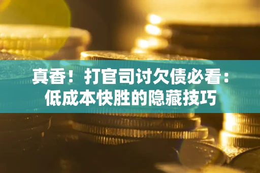 北京真香！打官司讨欠债必看：低成本快胜的隐藏技巧
