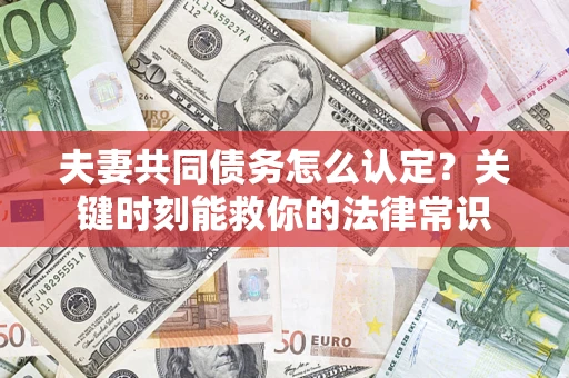 北京夫妻共同债务怎么认定？关键时刻能救你的法律常识