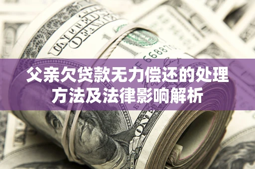 北京父亲欠贷款无力偿还的处理方法及法律影响解析